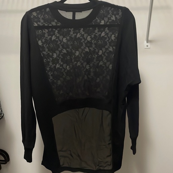 BCBG Cropped Long Sleeve Blouse - Picture 2 of 3